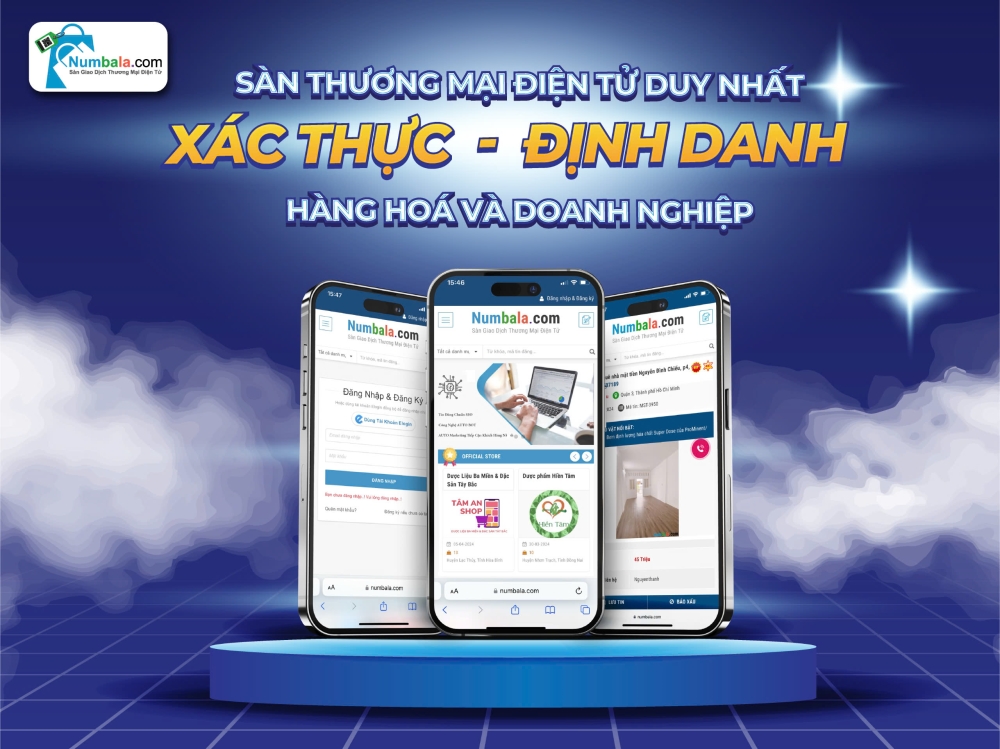 san thuong mai dien tu duy nhat xac thuc   dinh danh toan bo hang hoa va chu doanh nghiep